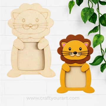 Lion Mini Photo Frame MDF Design 1