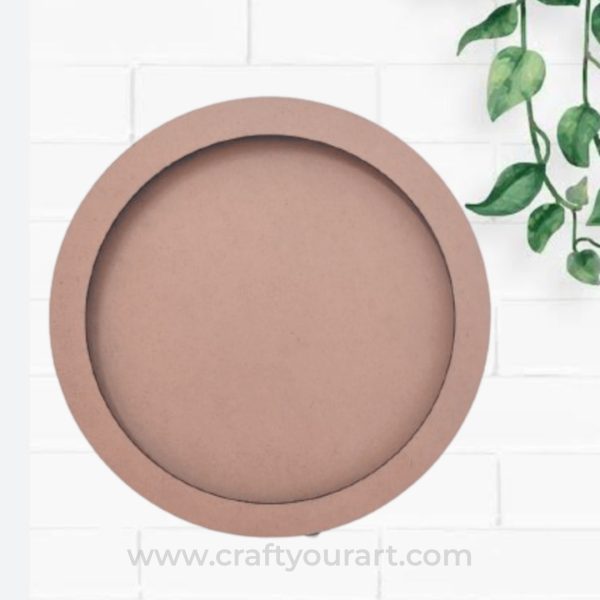 DIY Round MDF Board with LED Light for Resin, Mandala, Painting & Moonlight DIY Artworks