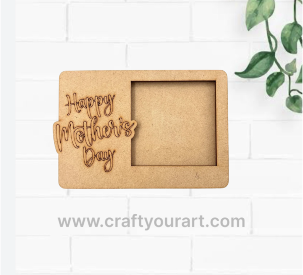 Premarked Mother polaroid MDF photoframe design 1