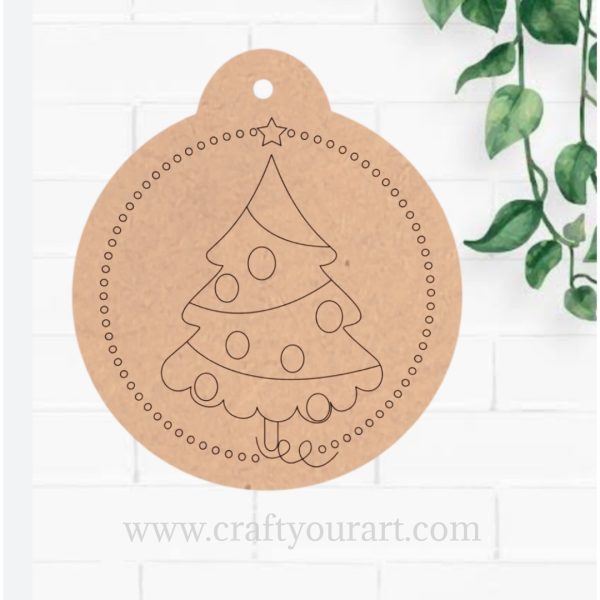 Christmas Hanging Tree Pre Marked Design 24