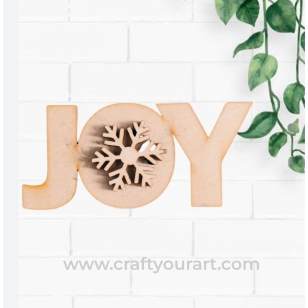 Christmas JOY Base With Snowflake Design 77