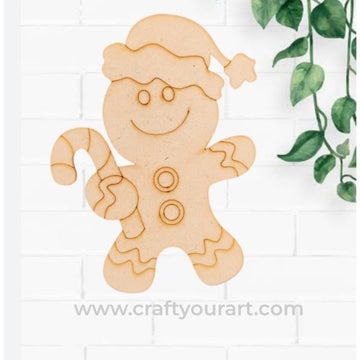 Christmas Gingerbread Man Pre Marked Design 76