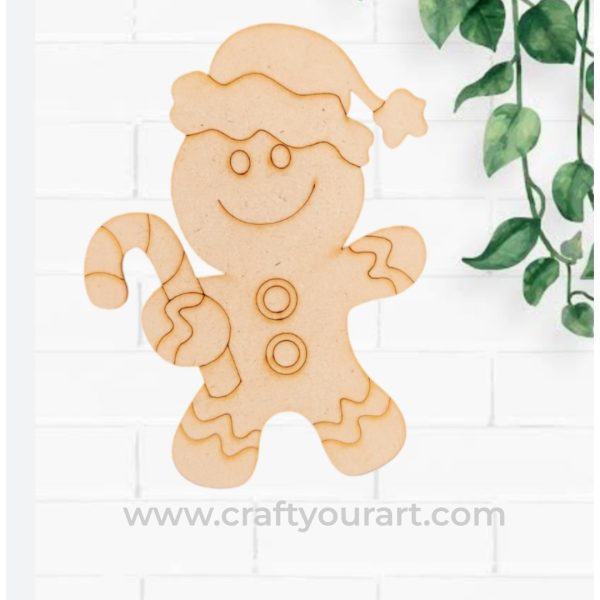 Christmas Gingerbread Man Pre Marked Design 76