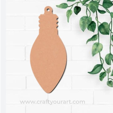 Christmas Bulb Cutout MDF Design 20