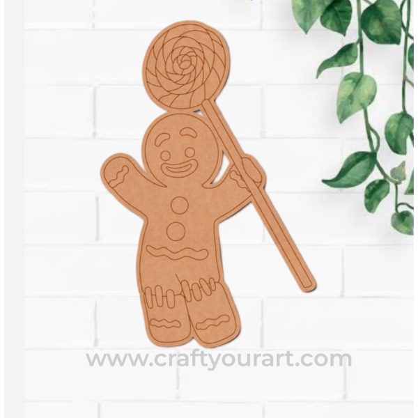 Christmas Gingerbread Man Pre Marked Design 97