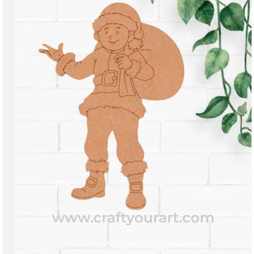 Man In Santa Clause Dress Pre Marked MDF Design 92