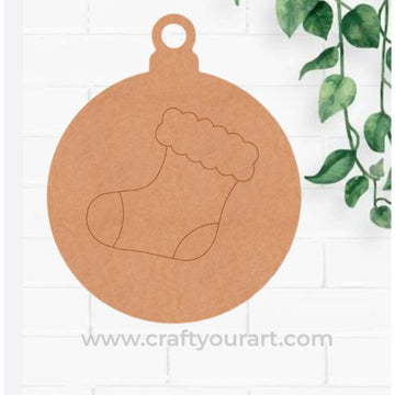 Christmas Stocking Hanging Ornament Pre Marked Design 90