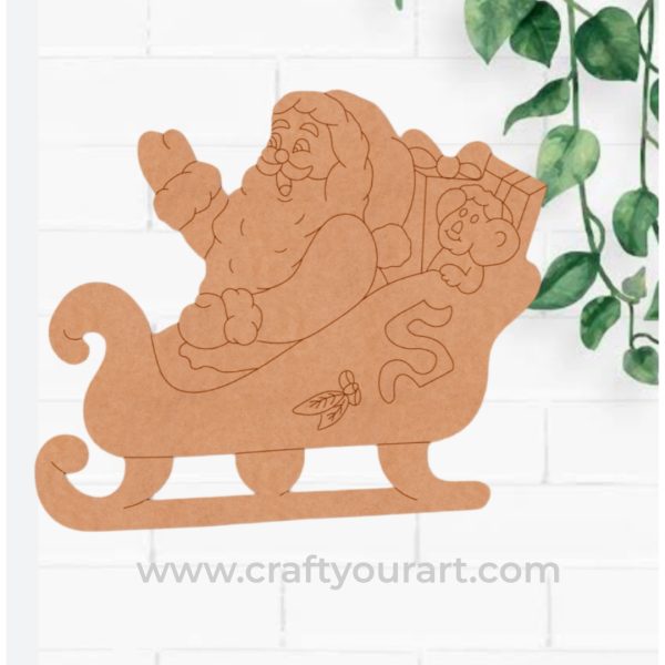 Christmas Santa Claus Pre Marked MDF Design 33
