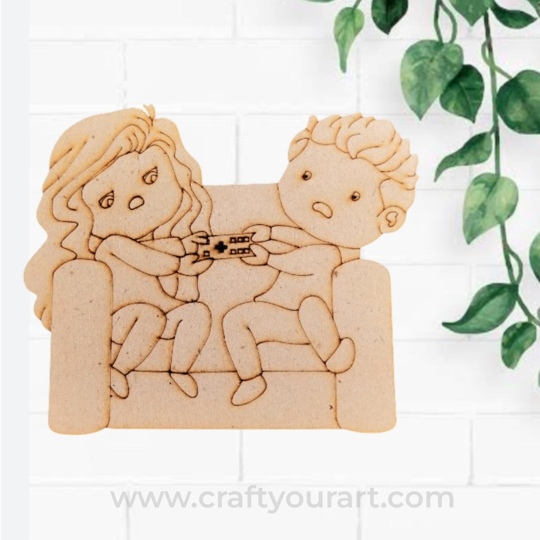 Brother sister Pre Marked MDF Design 12