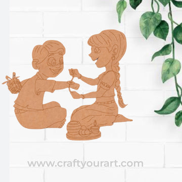 Brother sister Pre Marked MDF Design 9