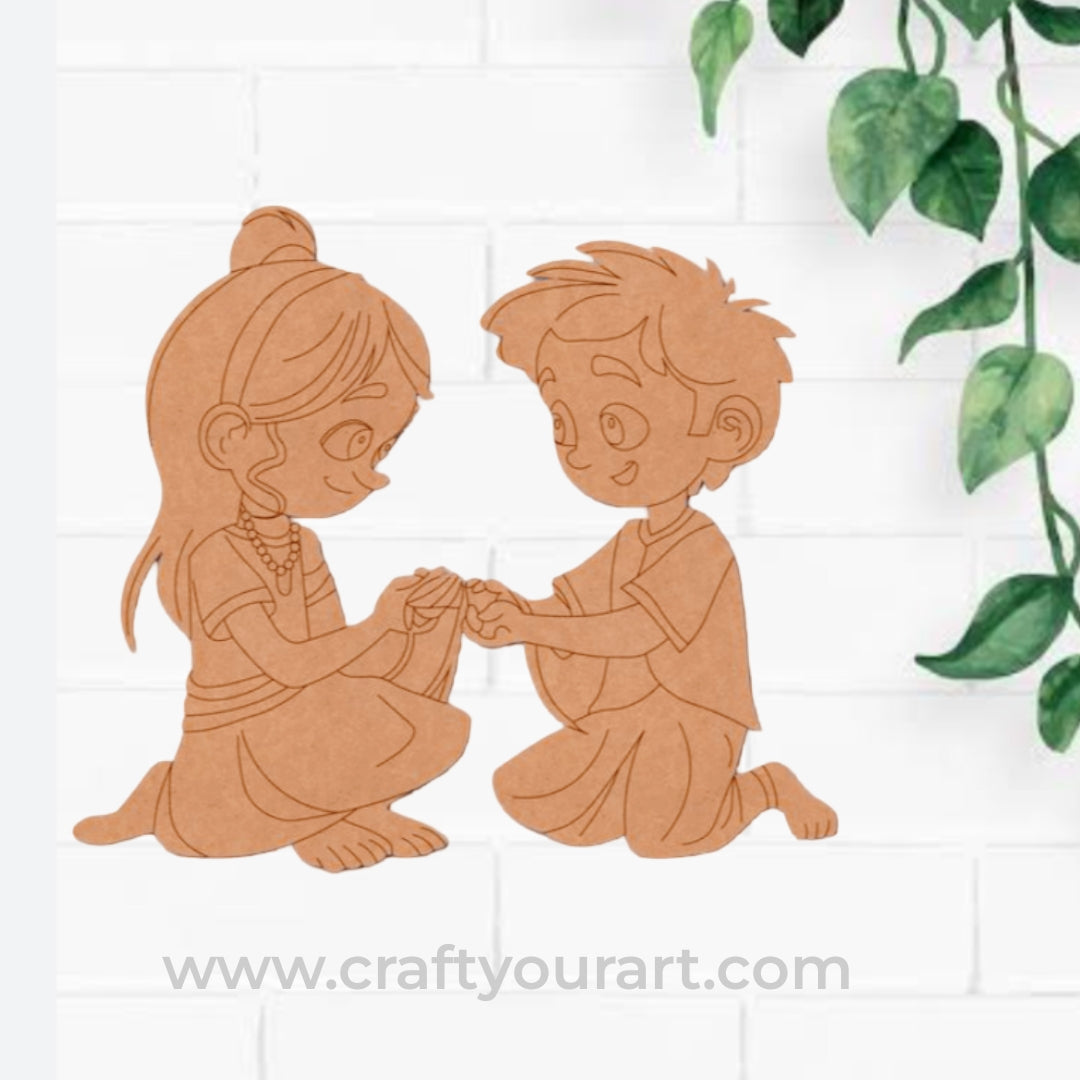 Brother sister Pre Marked MDF Design 34