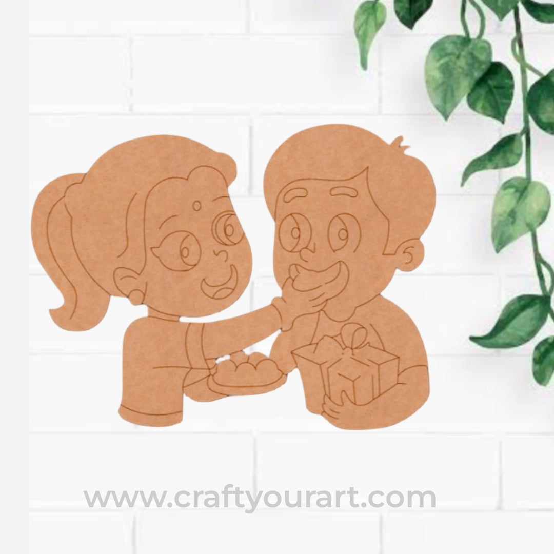 Brother sister Pre Marked MDF Design 3