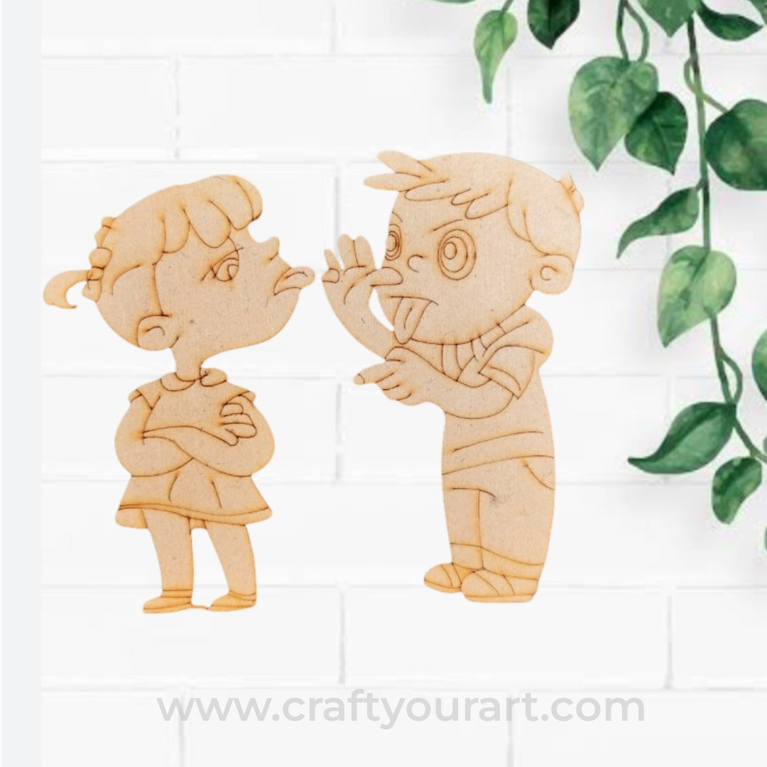 Brother sister Pre Marked MDF Design 19