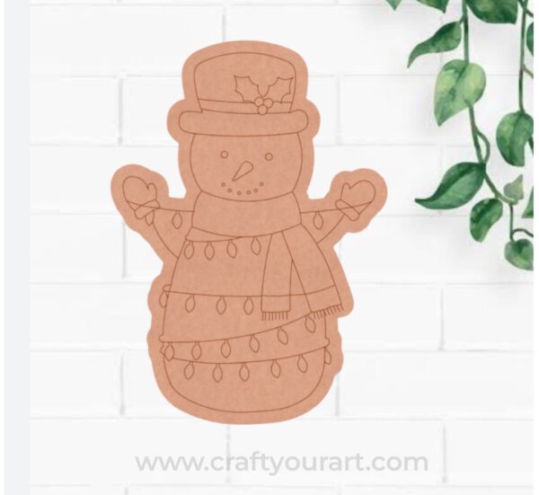 Snow Man Christmas Pre Marked MDF Design 57