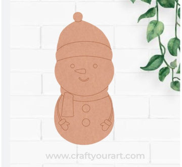 Snow Man Christmas Pre Marked MDF Design 83