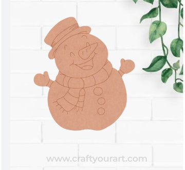 Snow Man Christmas Pre Marked MDF Design 84