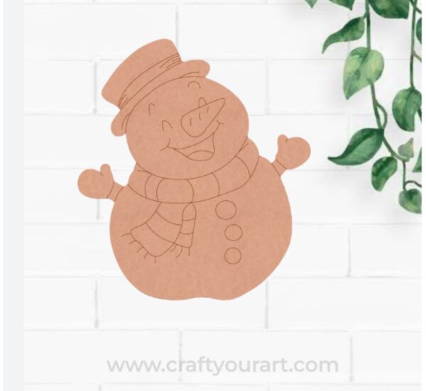 Snow Man Christmas Pre Marked MDF Design 84