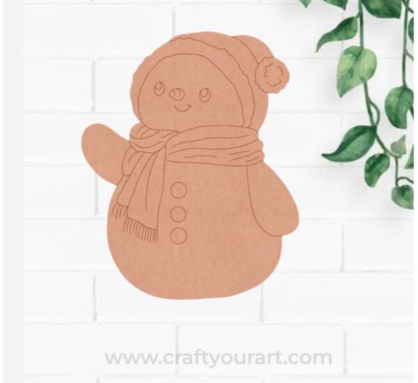 Snow Man Christmas Pre Marked MDF Design 42