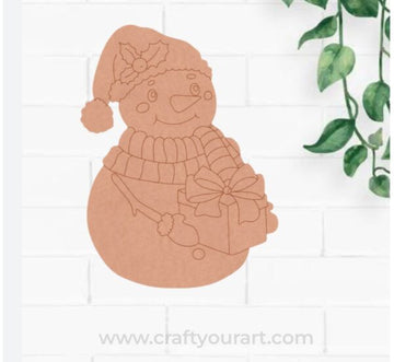 Snow Man Christmas Pre Marked MDF Design 82