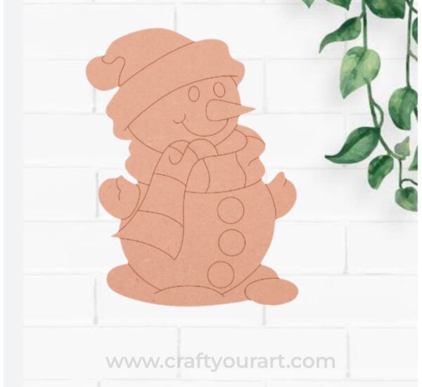 Snow Man Christmas Pre Marked MDF Design 18