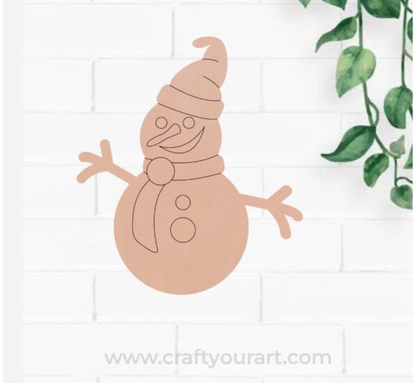 Snow Man Christmas Pre Marked MDF Design 81