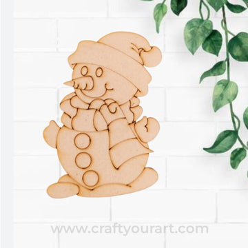 Snow Man Christmas Pre Marked MDF Design 80