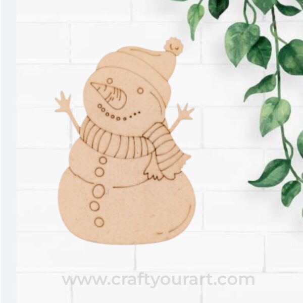Snow Man Christmas Pre Marked MDF Design 79