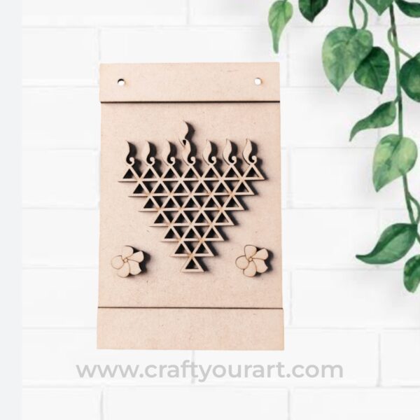 Saraswati Yantra Hanging MDF Design 23